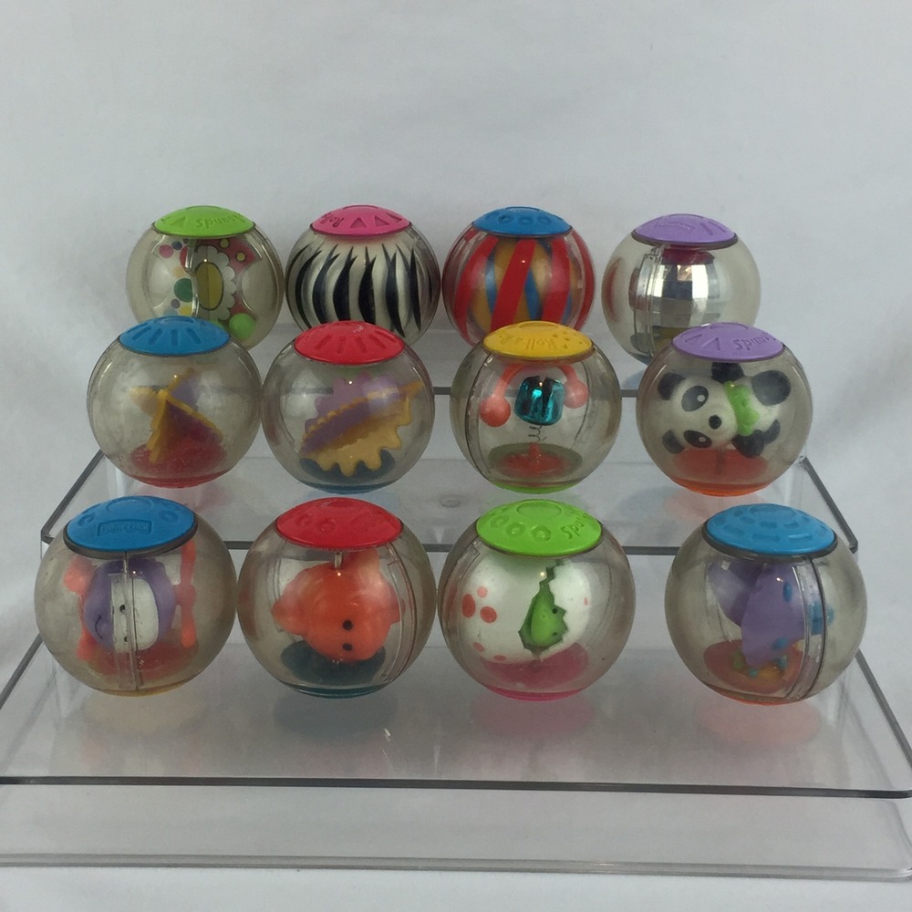 Fisher Price Roll-a-Rounds Balls‎ Lot of 12 Sensory Activity Toys Vintage